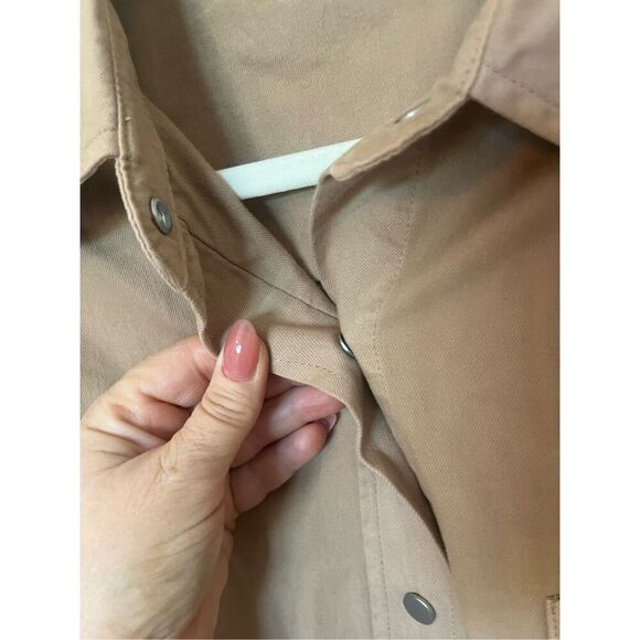 Vince Cotton Twill Snap-Front Overshirt NEW NWT - Picture 6 of 10